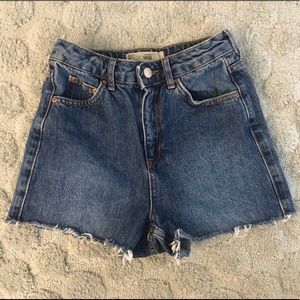 Topshop moto mom shorts